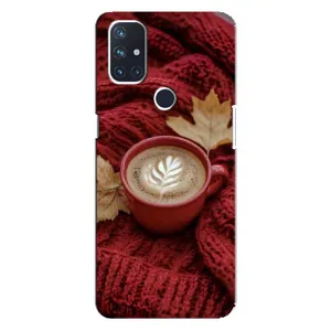 Чохол з унікальним дизайном 'Осінь з кавою' для OnePlus Nord 10 5G (Кава на ковдрі)