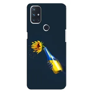 Чехол для Патриота Украины OnePlus Nord 10 5G - (AlphaPrint) (Коктейль молотова)
