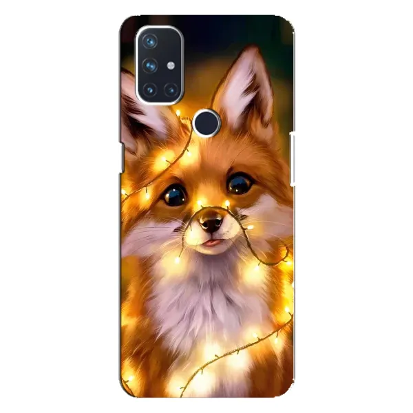 Чехол с принтом «Лисичка в гирляндах» для OnePlus Nord 10 5G