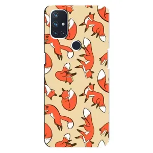 Чехлы с картинкой Лисички для OnePlus Nord 10 5G (VPrint) (Лисички)