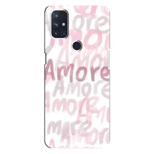 Чохол з розовим принтом для OnePlus Nord 10 5G (Аморе любов)