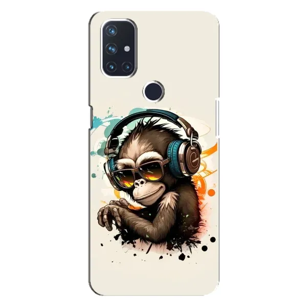 Чехол с принтом «Макака в наушниках» для OnePlus Nord 10 5G Чехол с принтом «Макака в наушниках» для OnePlus Nord 10 5G