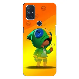 Чехол для OnePlus Nord 10 5G Бравл Старс (VPrint) (Мальчик Леон)