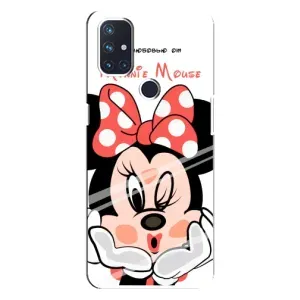 Эксклюзивный чехол для OnePlus Nord 10 5G (AlphaPrint - Мультяшные) (Маус Минни)