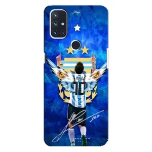 Чехлы для OnePlus Nord 10 5G (Leo чемпион) (AlphaPrint) (Месси сборная)