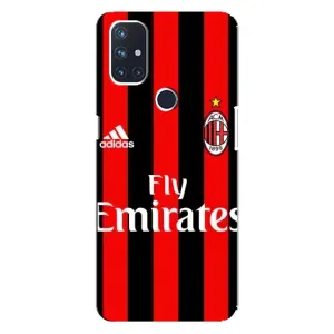 Чехлы для OnePlus Nord 10 5G (VPrint) - Футбольные клубы (Milan)