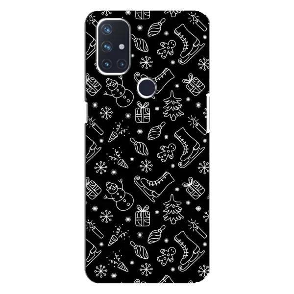 Чехол с принтом «Новогодний фон» для OnePlus Nord 10 5G Чехол с принтом «Новогодний фон» для OnePlus Nord 10 5G