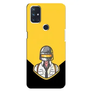Чехол PUBG для ВанПлас Норд 10 5Джи (AlphaPrint) (Пабг в шлеме)