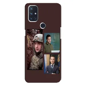 Чехол для OnePlus Nord 10 5G (AlphaPrint - с принтом Зеленского) (Президент)