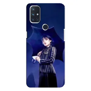 Чохли Венсдей на OnePlus Nord 10 5G Уенсдей (AlphaPrint) (Венздей з парасолькою)