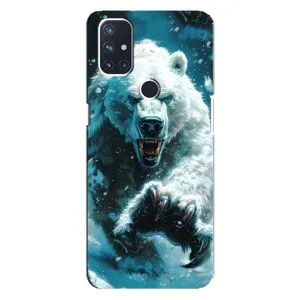 Чехол с картинкой «Хищники» для OnePlus Nord 10 5G (Полярный медведь)