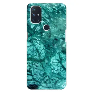 Мраморный чехол на OnePlus Nord 10 5G (VPrint) (Зеленый мрамор)