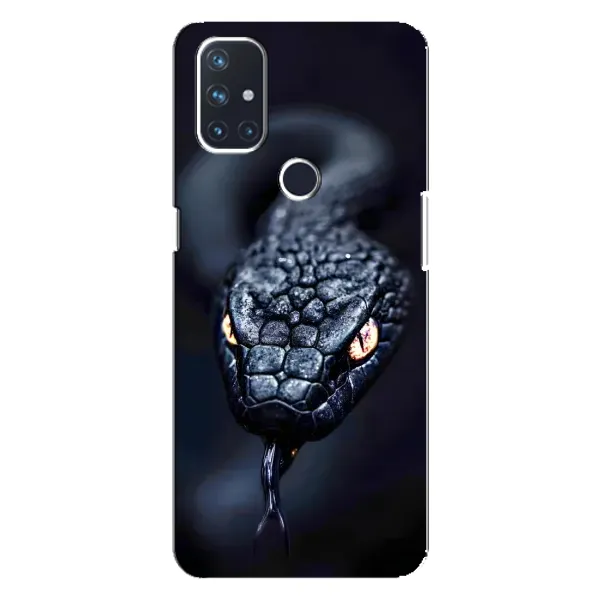 Чехол с принтом «Черная змея» для OnePlus Nord 10 5G