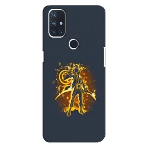 Naruto Anime Чехлы для ВанПлас Норд 10 5Джи (AlphaPrint) (золотой Наруто)