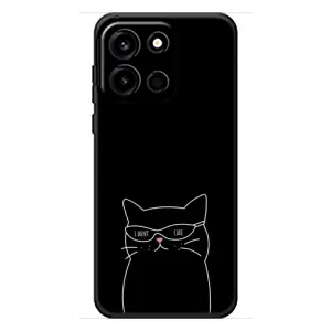 Чохол з малюнком кіт на OnePlus Turbo 6 (Байдужий кіт)