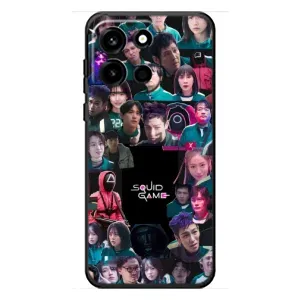 Чехол с принтом «Коллаж Игра кальмара» для OnePlus Turbo 6