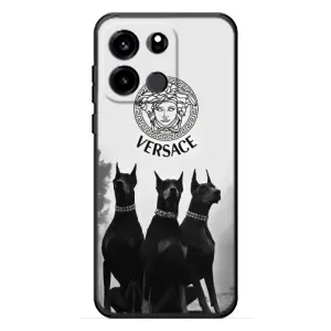 Чехлы VERSACE для УанПлюс Турбо 6В (PREMIUMPrint) (Доберман Версаче)