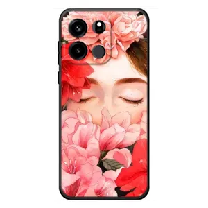 Чехлы (ART) Цветы на OnePlus Turbo 6V (VPrint) (Глаза в цветах)