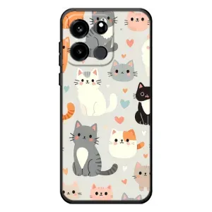 Чехол с принтом «Коллаж котов» для OnePlus Turbo 6V
