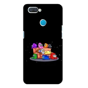 Чехол Амонг Ас для OPPO A12 (AlphaPrint) (Амонг-ас)