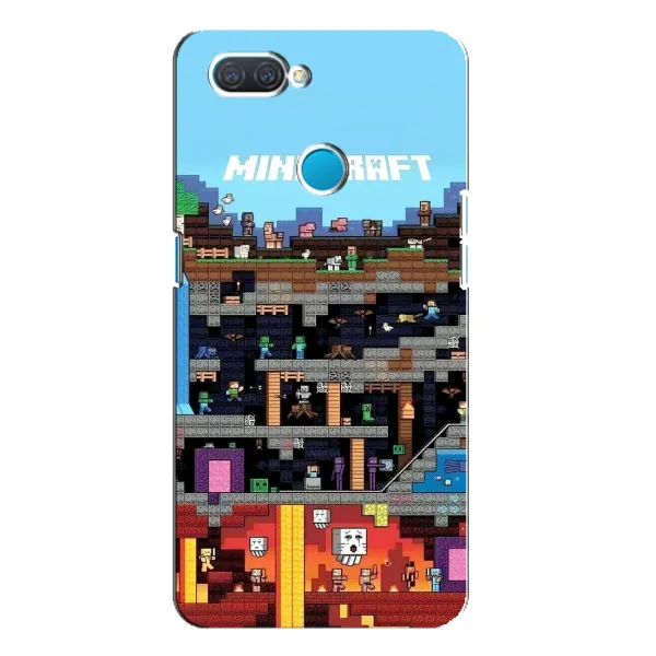 Чехол с принтом «фон Minecraft» для OPPO A12