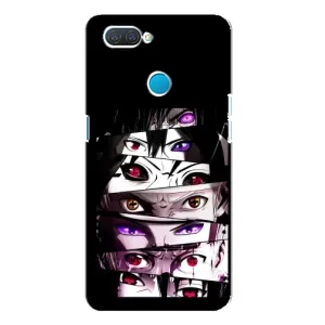 Чехлы Персонажи Аниме Наруто для OPPO A12 (AlphaPrint) (Глаза Anime)