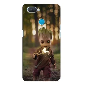 Чехол МАРВЕЛ для Оппо А12 (AlphaPrint) (I am Groot)