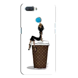 Чехлы Луи Витон для OPPO A12 (AlphaPrint - LOUIS VUITTON) (кофе LOUIS VUITTON)