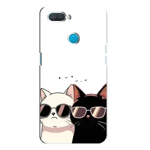 Чохол з малюнком кіт на OPPO A12 (Коти в окулярах)