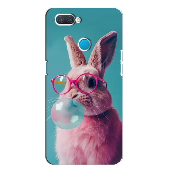 Чехол с принтом «Кролик в очках» для OPPO A12