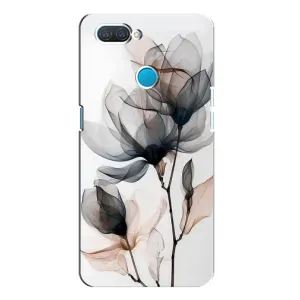 Чохол з принтом «Квіти на білому» для OPPO A12