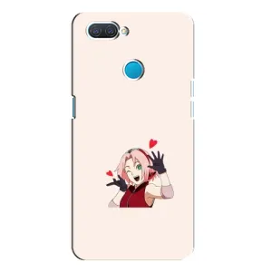 Чехлы Персонажи Аниме Наруто для OPPO A12 (AlphaPrint) (Лайк Сакура)