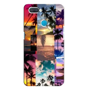 Силиконовый чехол с КАРТИНКАМИ лето для OPPO A12 (AlphaPrint) (Летний отпуск)