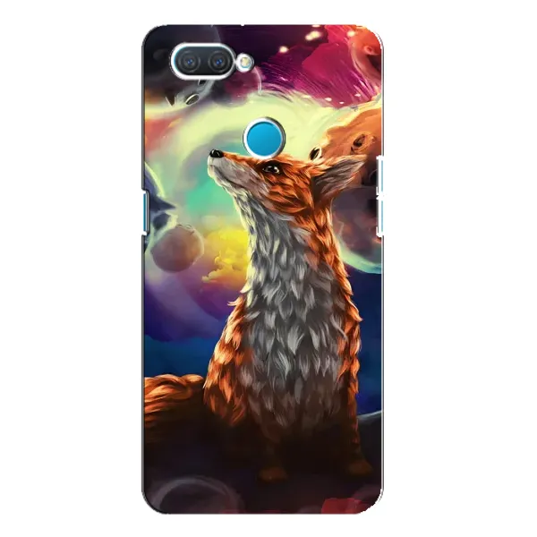 Чехол с принтом «Лисица в космосе» для OPPO A12