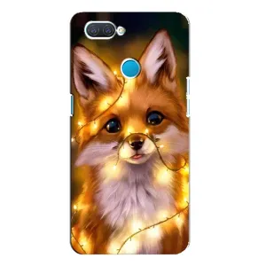 Чехлы с картинкой Лисички для OPPO A12 (VPrint) (Лисичка в гирляндах)