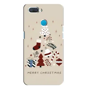 Рождественские, Праздничные Чехлы для Оппо А12 (Merry Christmas)