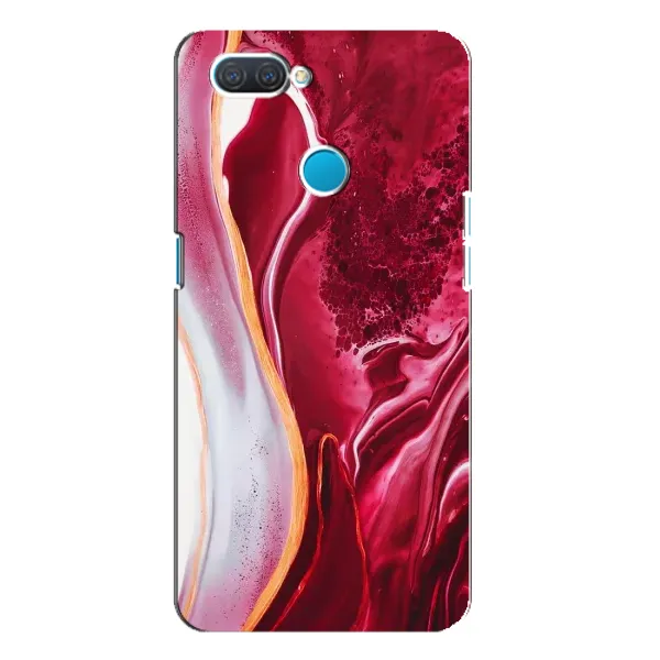 Чохол з принтом «Мрамор червоний» для OPPO A12