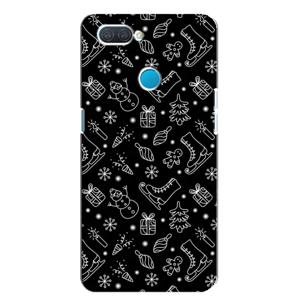 Чехол с принтом «Новогодний фон» для OPPO A12