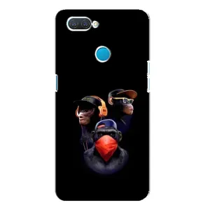 Чехол с Обезьянами OPPO A12 - (AlphaPrint) (Три обезьяны)