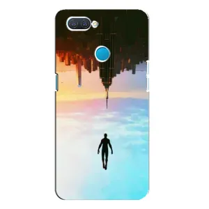 Чехол с человеком пауком для OPPO A12 - (AlphaPrint) (Паук человек)