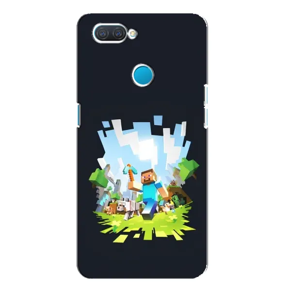 Чехол с принтом «персонажи Minecraft» для OPPO A12