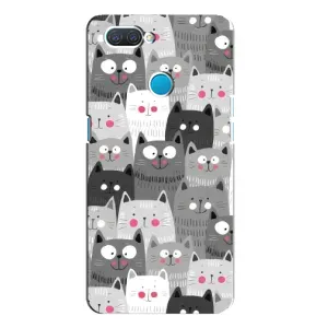 Чехлы с Котиками для OPPO A12 (VPrint) (Рисованные котики)