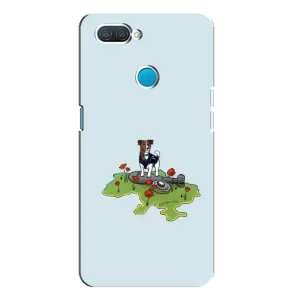 Чехлы с картинкой собаки Патрон для OPPO A12 (AlphaPrint) (Сапер Пес)
