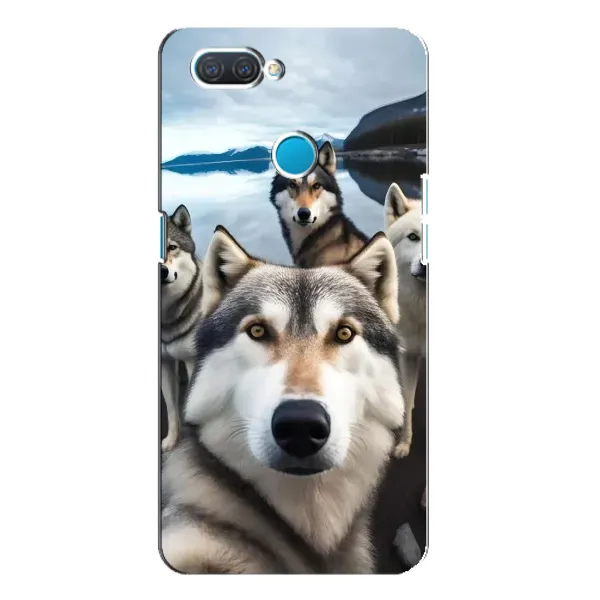 Чехол с принтом «Селфи ХАски» для OPPO A12 Чехол с принтом «Селфи ХАски» для OPPO A12