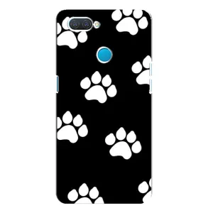 Чехлы с собаками для OPPO A12 (VPrint) (Следы собаки)