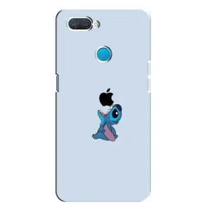 Чохол з принтом Стіч на OPPO A12 (Stitch apple)
