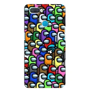 Чехол Амонг Ас для OPPO A12 (AlphaPrint) (Убит)