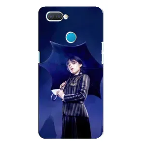 Силиконовый чехол с картинкой для OPPO A12 (Венсдей)