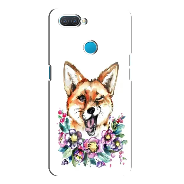 Чехол с принтом «Веселая лисичка» для OPPO A12