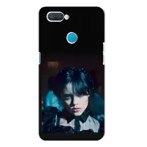 Чехлы Венсдей на OPPO A12 Уэнсдей (AlphaPrint) (взгляд Уэнздей)
